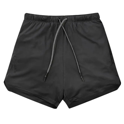 Men 2 in 1 Running Shorts Jogging Gym Fitness