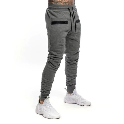 Men's Zip Pocket Jogger Sweatpants: Winter Fitness Fashion