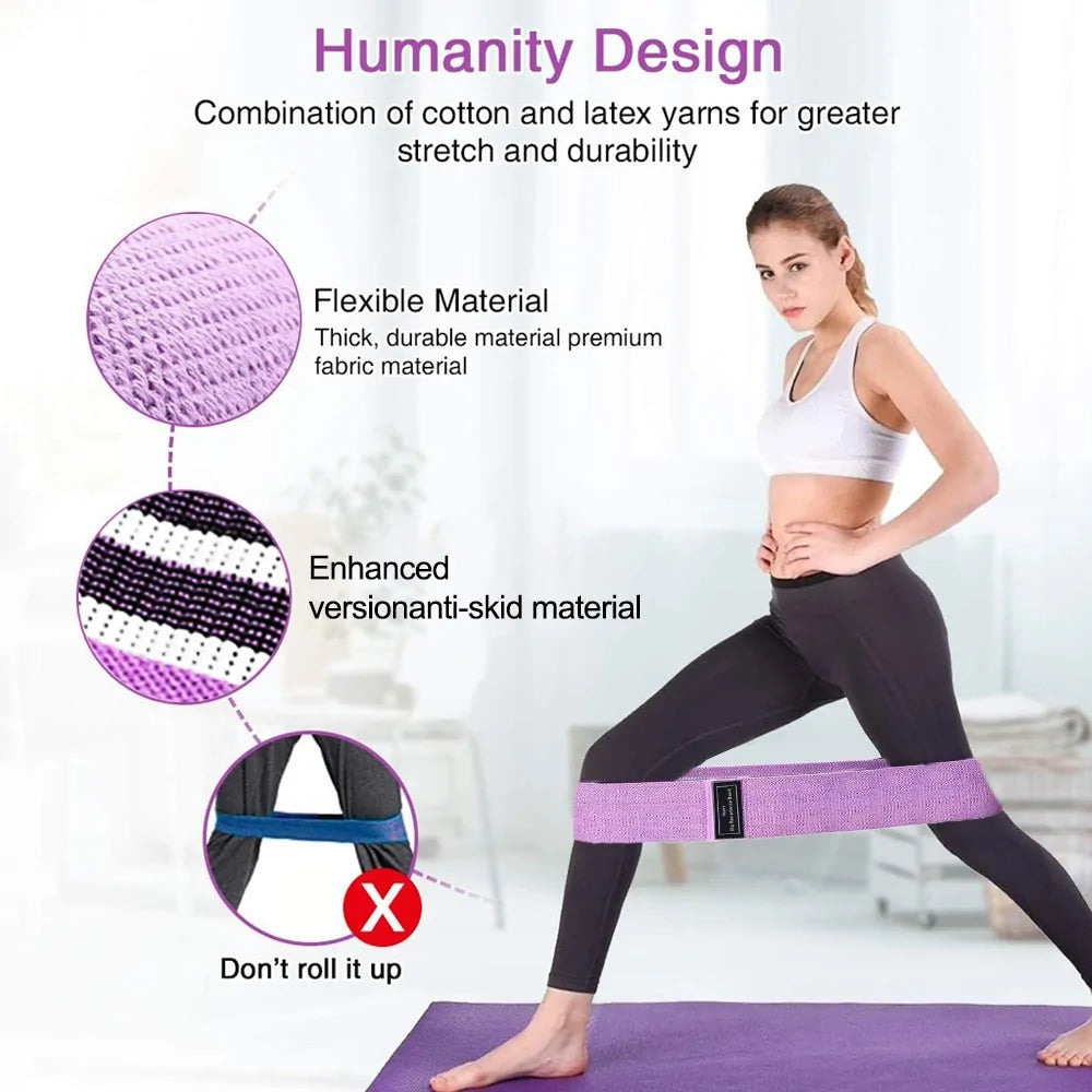 Fitness Booty Bands 3-Piece Resistance Set