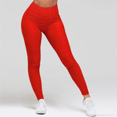 CHRLEISURE High Waist Push Up Fitness Leggings for Women