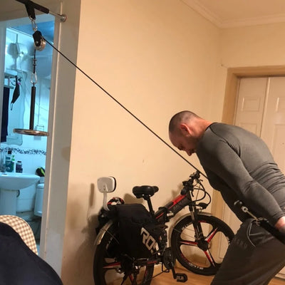 DIY Fitness Pulley Cable System