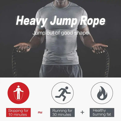 Heavy Weighted Jump Rope for Fitness and Muscle Building